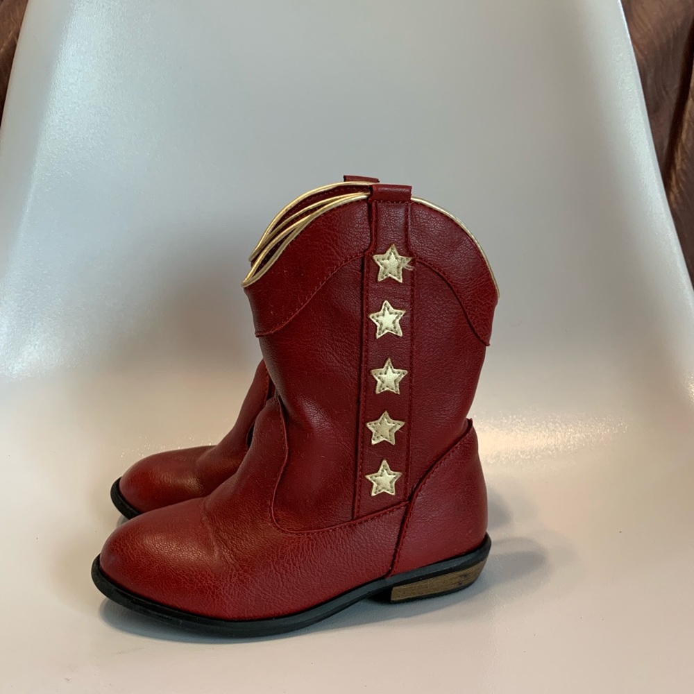 Cat & Jack Red Cowgirl boots